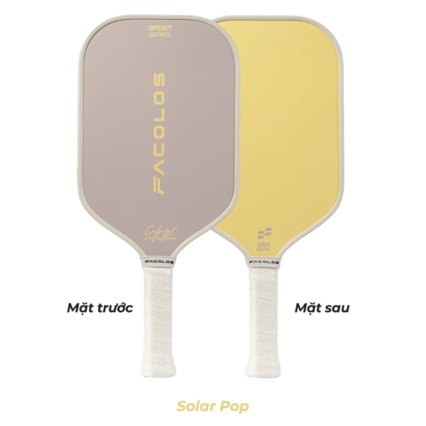 Vợt Pickleball Sport Series - Colorful Collection 16mm - Facolos - Màu Vàng
