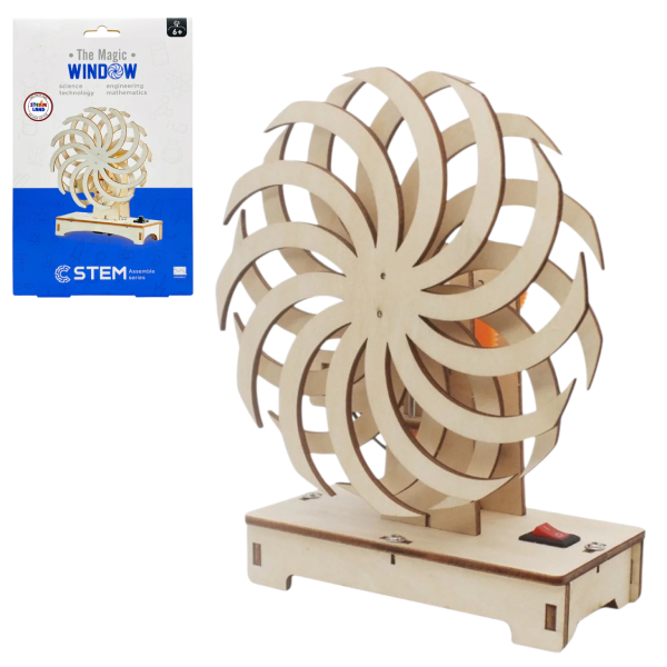 Đồ Chơi Lắp Ráp 3D STEM Bằng Gỗ - Mô Hình Cửa Sổ Ảo Giác Quang Học - Chuang Huang CH2098