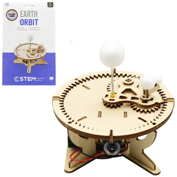 Đồ Chơi Lắp Ráp 3D STEM Bằng Gỗ - Mô Hình Quỹ Đạo Trái Đất - Chuang Huang CH2066