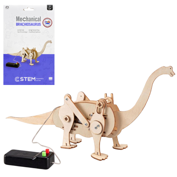 Đồ Chơi Lắp Ráp 3D STEM Bằng Gỗ - Mô Hình Khủng Long Diplodocus - Chuang Huang CH2069