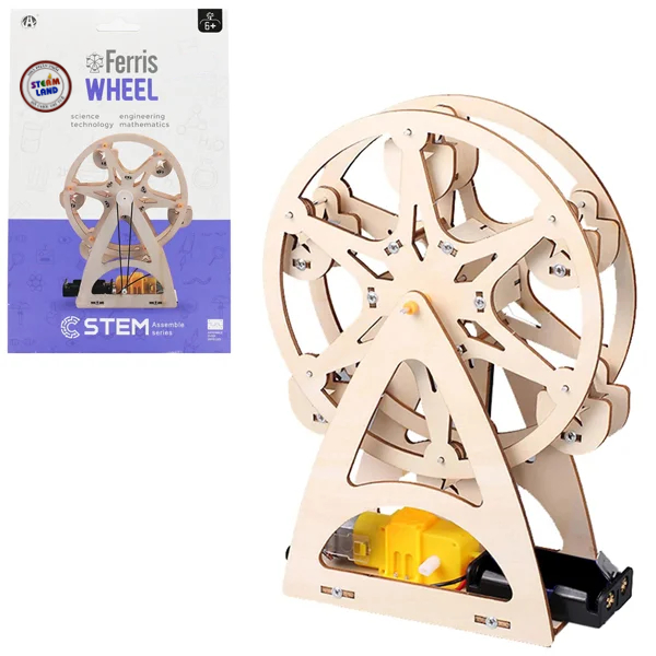 Đồ Chơi Lắp Ráp 3D STEM Bằng Gỗ - Mô Hình Vòng Quay - Chuang Huang CH2054