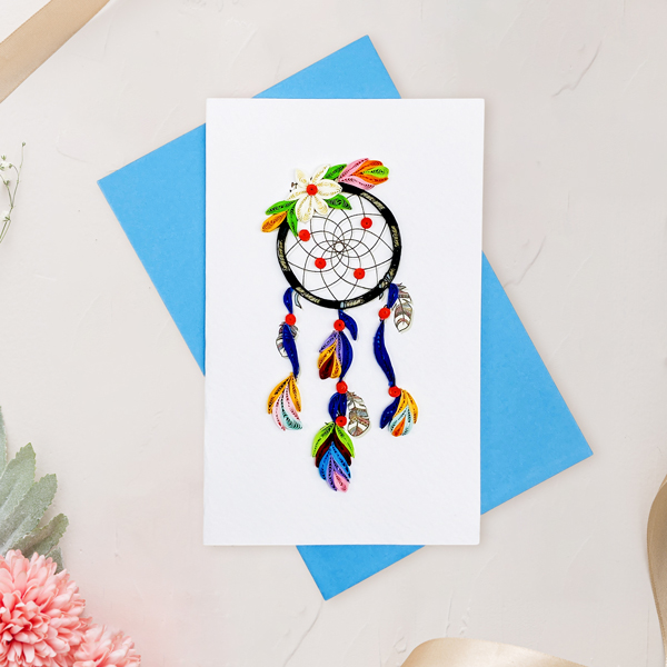 Thiệp Dài Giấy Xoắn - 7.5 x 12 cm - TMC - Mẫu 10