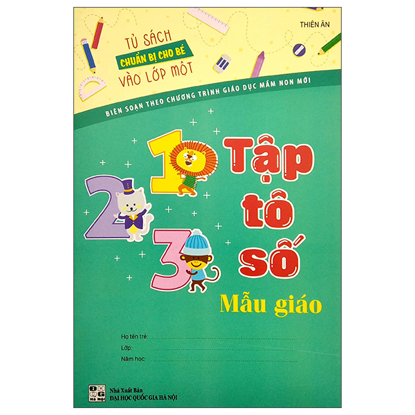[Phiên chợ sách cũ] Tủ Sách Bé Chuẩn Bị Vào Lớp Một - Tập Tô Số Mẫu Giáo