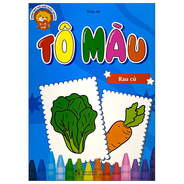Sách Khám Phá Thế Giới Xung Quanh - Tô Màu Rau Củ - Quốc Kha