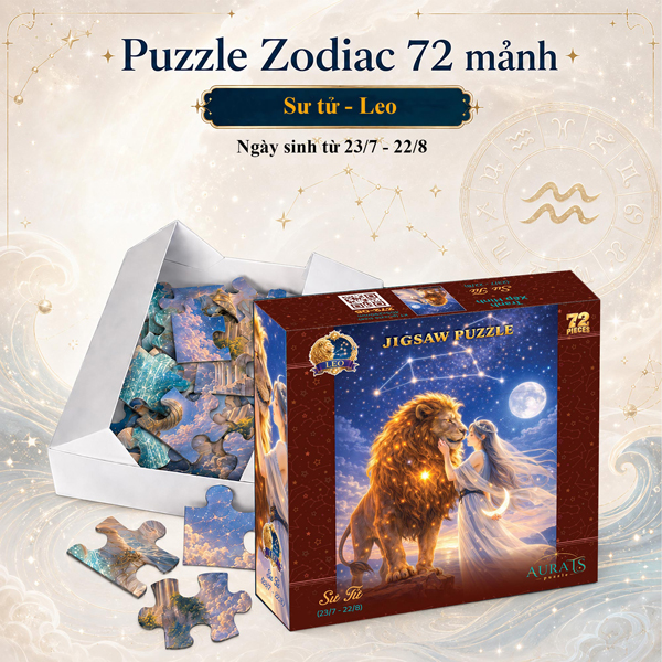 Đồ Chơi Xếp Hình Puzzle Zodiac - Tia Sáng Z72-05 (72 Mảnh Ghép) - Cung Sư Tử - Leo