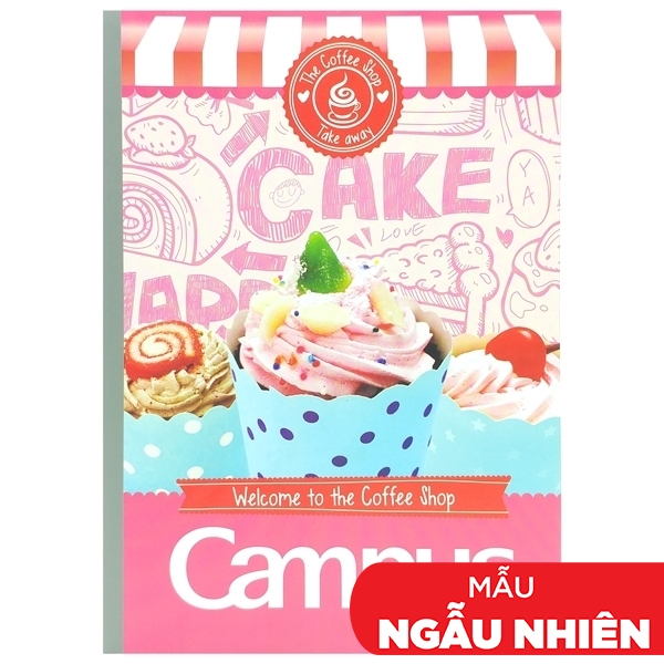 [Phiên chợ sách cũ] Vở Coffee Shop - B5 Kẻ Ngang Có Chấm 80 Trang ĐL 60g/m2 - Campus NB-BCOF80 (Mẫu Màu Giao Ngẫu Nhiên)