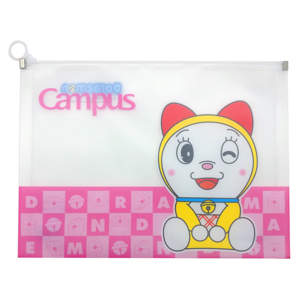 Túi Đựng Tài Liệu Doraemi Khóa Zip - Campus CLB-A4-DMI - Màu Hồng