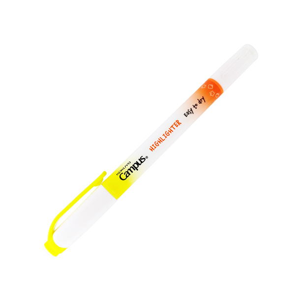 [Phiên chợ sách cũ] Bút Dạ Quang 2 Đầu Mực Neon Campus DHL-NE-YRA -  Vàng, Cam