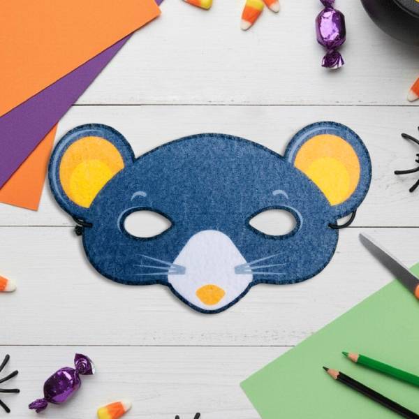 Mặt Nạ Hóa Trang Halloween - Hoàng Thu HT7483 - Chuột Xám