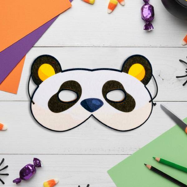 Mặt Nạ Hóa Trang Halloween - Hoàng Thu HT7483 - Gấu Trúc