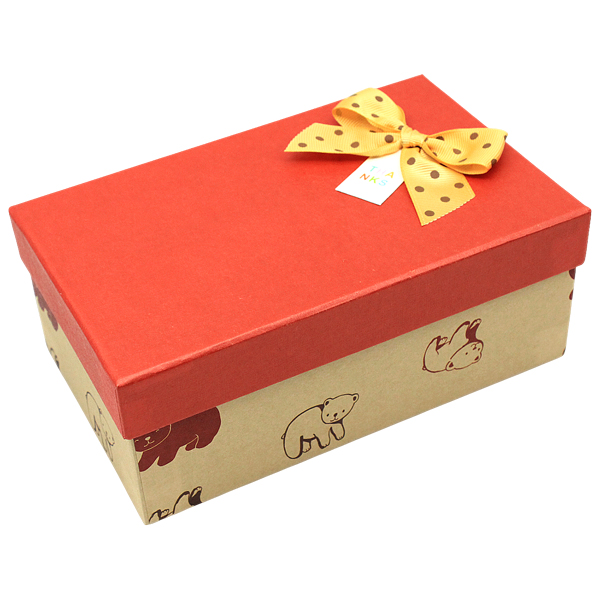 Hộp Quà Có Nơ - Nắp Rời - Size 18 x 10 cm - Linh Lan N181007MI-N2 - Mẫu 19