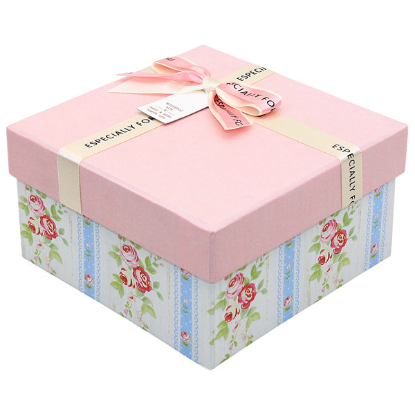 Hộp Quà Cao Cấp Có Nơ - Nắp Rời - Size 14 x 14 x 8 cm - Linh Lan V1408ORI-V1 - Mẫu 10