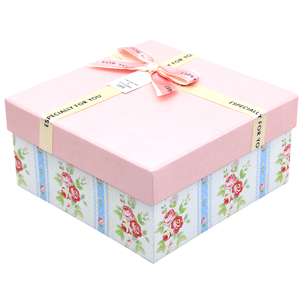 Hộp Quà Cao Cấp Có Nơ - Nắp Rời - Size 16 x 16 x 8 cm - Linh Lan V1608ORI-V2 - Mẫu 12
