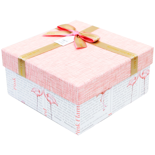 Hộp Quà Cao Cấp Có Nơ - Nắp Rời - Size 18 x 18 x 9 cm - Linh Lan V1809ORI-V2 - Mẫu 7