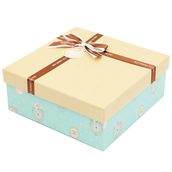Hộp Quà Cao Cấp Có Nơ - Nắp Rời - Size 26 x 26 x 11 cm - Linh Lan V2611ORI-V3 - Mẫu 4