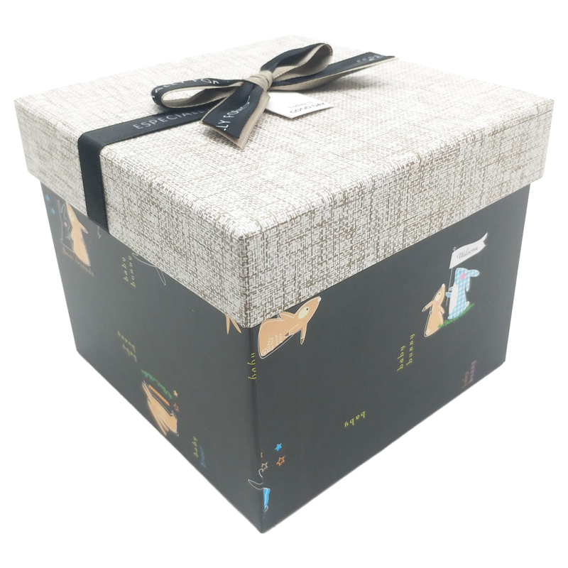 Hộp Quà Cao Cấp Có Nơ - Nắp Rời - Size 14 x 14 x 12 cm - Linh Lan VT1412ORI-V4 - Mẫu 7