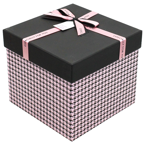Hộp Quà Cao Cấp Có Nơ - Nắp Rời - Size 18 x 18 x 16 cm - Linh Lan VT1816ORI-V4 - Mẫu 12