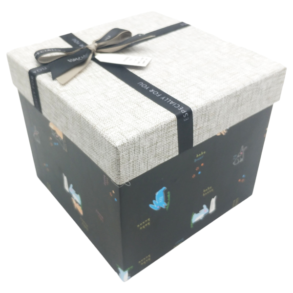 Hộp Quà Cao Cấp Có Nơ - Nắp Rời - Size 18 x 18 x 16 cm - Linh Lan VT1816ORI-V4 - Mẫu 7