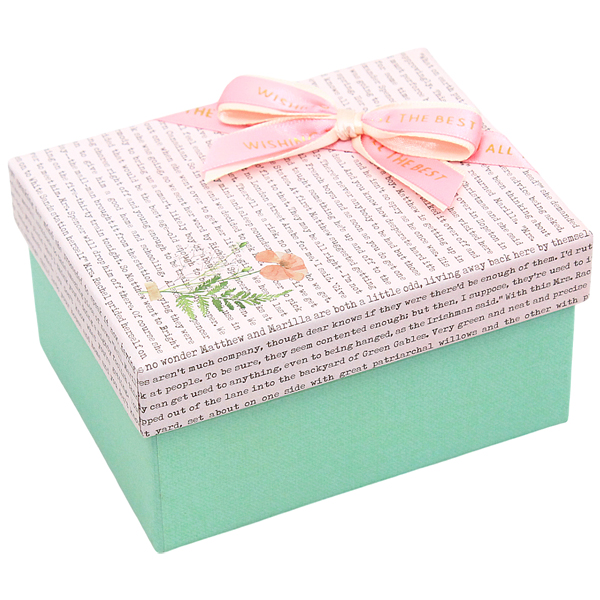 Hộp Quà Cao Cấp Có Nơ - Nắp Rời - Size 13 x 10 x 7 cm - Linh Lan N131007ORI-N1 - Mẫu 15