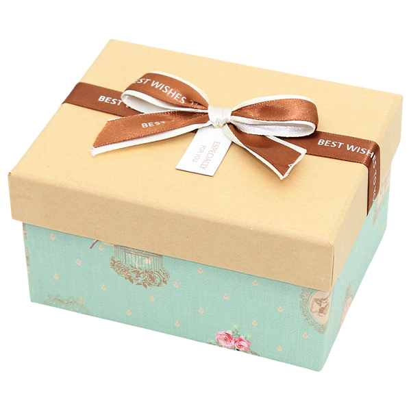 Hộp Quà Cao Cấp Có Nơ - Nắp Rời - Size 13 x 10 x 7 cm - Linh Lan N131007ORI-N1 - Mẫu 17