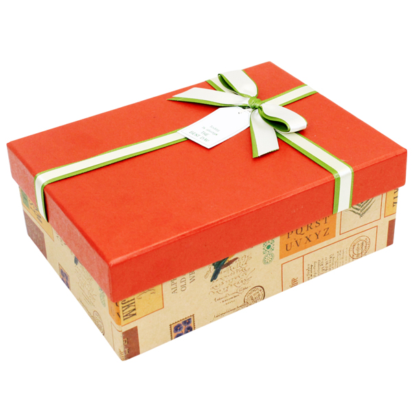 Hộp Quà Cao Cấp Có Nơ - Nắp Rời - Size 22 x 16 x 8 cm - Linh Lan N221608ORI-N3 - Mẫu 12