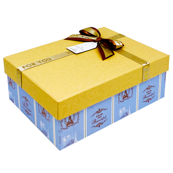 Hộp Quà Cao Cấp Có Nơ - Nắp Rời - Size 22 x 16 x 8 cm - Linh Lan N221608ORI-N3 - Mẫu 14