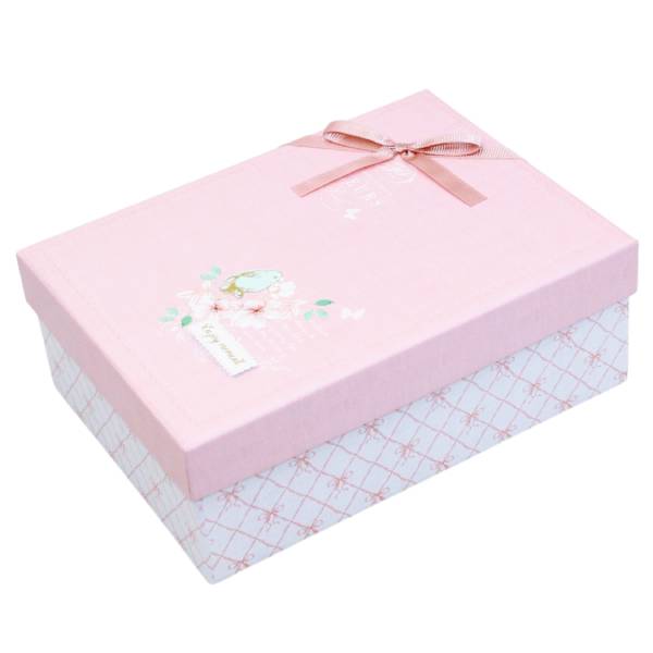 Hộp Quà Cao Cấp Có Nơ - Nắp Rời - Size 25 x 18 x 9 cm - Linh Lan N251809ORI-N3 - Mẫu 15