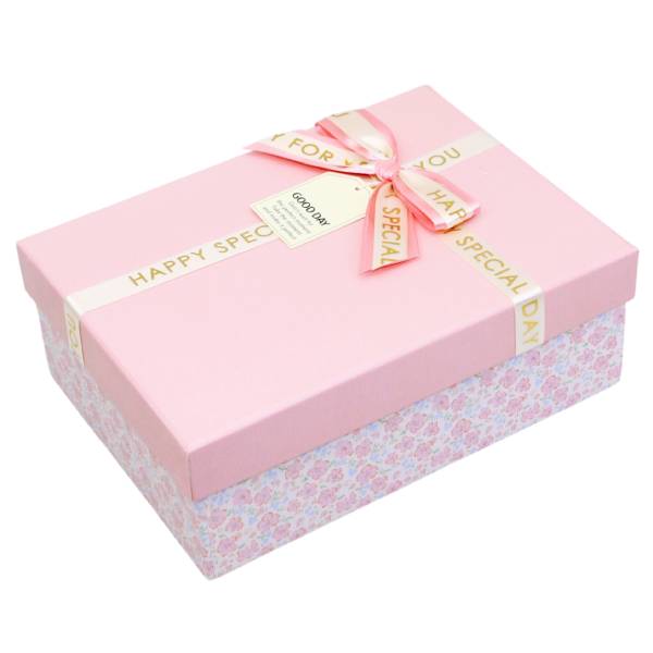 Hộp Quà Cao Cấp Có Nơ - Nắp Rời - Size 25 x 18 x 9 cm - Linh Lan N251809ORI-N3 - Mẫu 18
