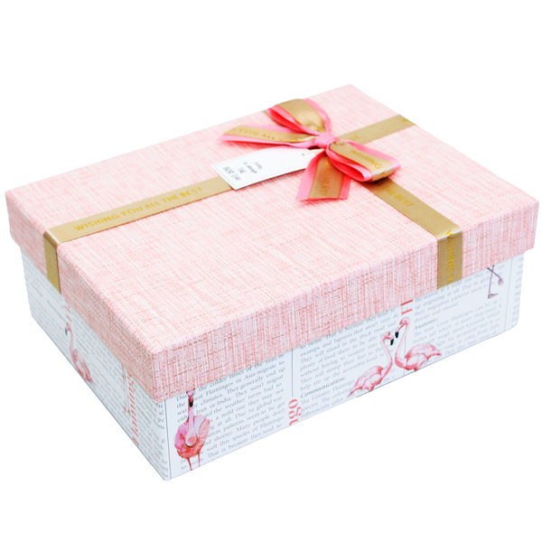 Hộp Quà Cao Cấp Có Nơ - Nắp Rời - Size 25 x 18 x 9 cm - Linh Lan N251809ORI-N3 - Mẫu 7