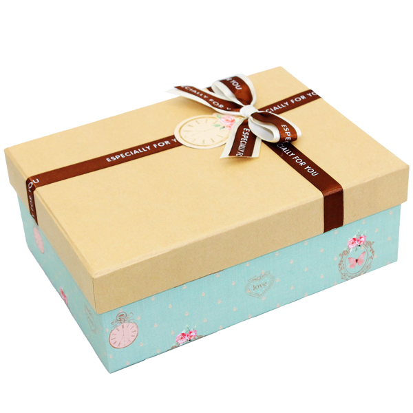 Hộp Quà Cao Cấp Có Nơ - Nắp Rời - Size 25 x 18 x 9 cm - Linh Lan N251809ORI-N3 - Mẫu 9