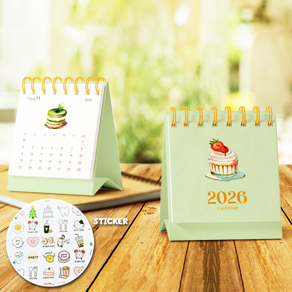 Lịch Bàn Teen Mini 2026 - Size S - Linh Lan - Mẫu 2
