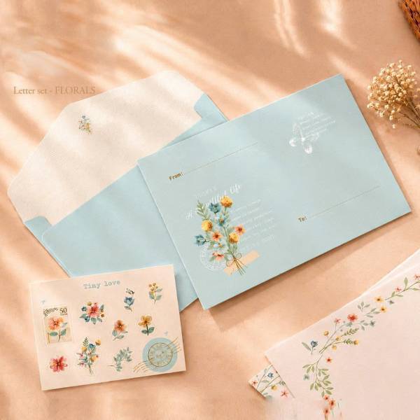 Bộ Giấy Viết Thư - Linh Lan - Florals