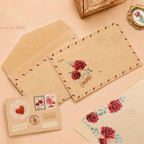 Bộ Giấy Viết Thư - Linh Lan - Rose
