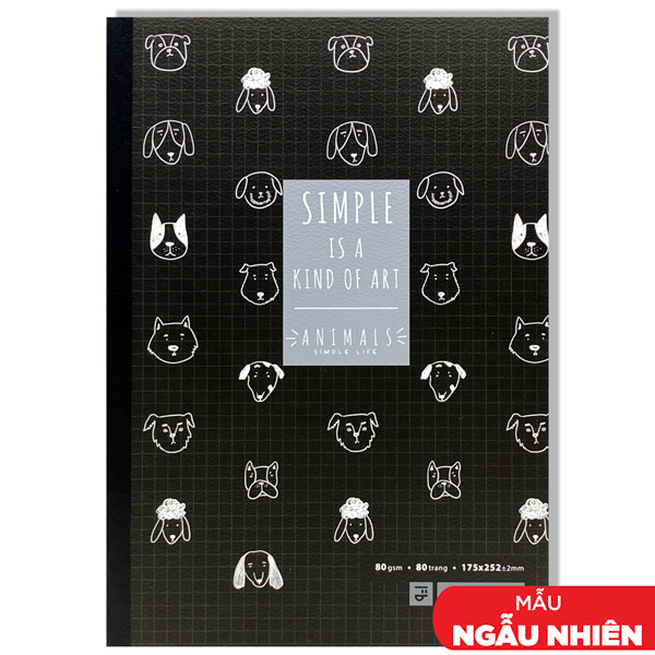 Tập Sinh Viên Animal B5 - Kẻ Ngang - 80 Trang 80gsm - futurebook DK-301 (Mẫu Bìa Giao Ngẫu Nhiên)