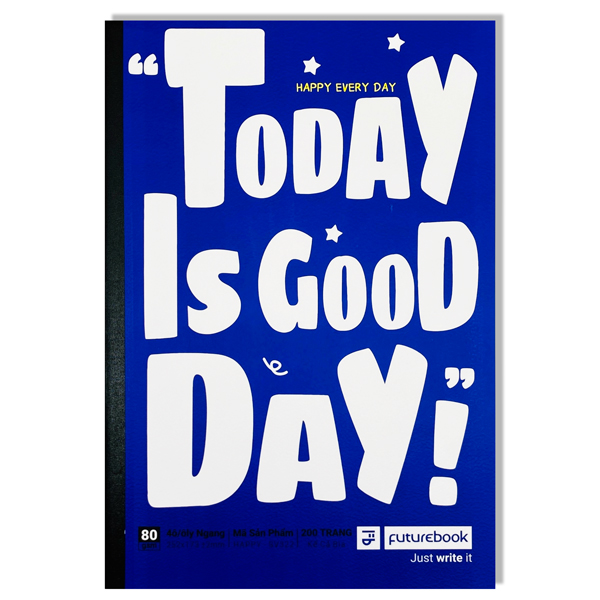Tập Sinh Viên Good Day B5 - Ô Ly Ngang - 200 Trang 80gsm - futurebook DG-322 - Màu Xanh Dương