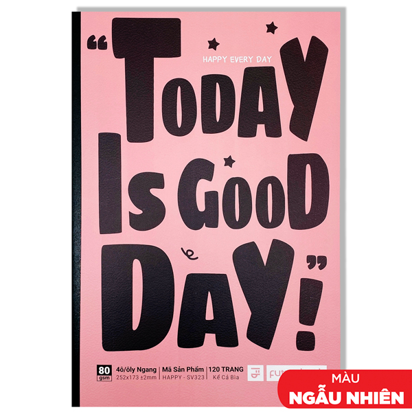 Tập Sinh Viên Good Day B5 - Kẻ Ngang - 120 Trang 80gsm - futurebook DG-323 (Mẫu Bìa Giao Ngẫu Nhiên)