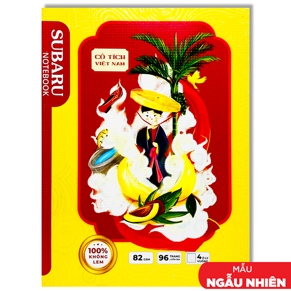 Tập Subaru Cổ Tích - 4 Ô Ly Vuông - 96 Trang 82gsm - Vĩnh Thịnh A086-V1 (Mẫu Bìa Giao Ngẫu Nhiên)