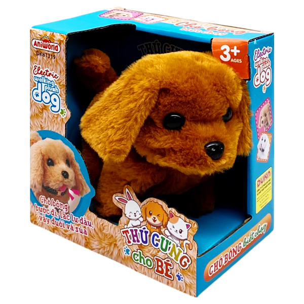 Đồ Chơi Cún Con Biết Chạy - AniWorld DK81319 - Màu Nâu Đậm