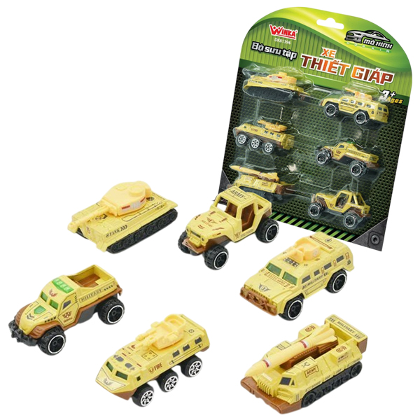 Bộ 6 Đồ Chơi Mô Hình Hợp Kim - Bộ Sưu Tập Xe Thiết Giáp - Winka DK81396