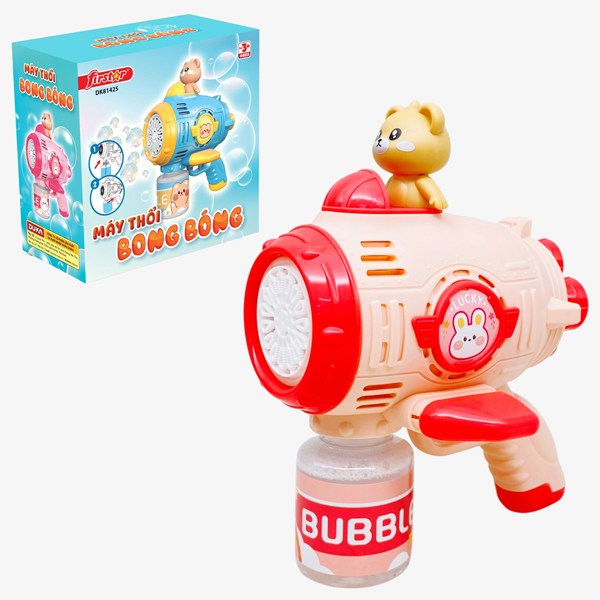 Đồ Chơi Máy Thổi Bong Bóng - Firstar DK81425 - Màu Hồng