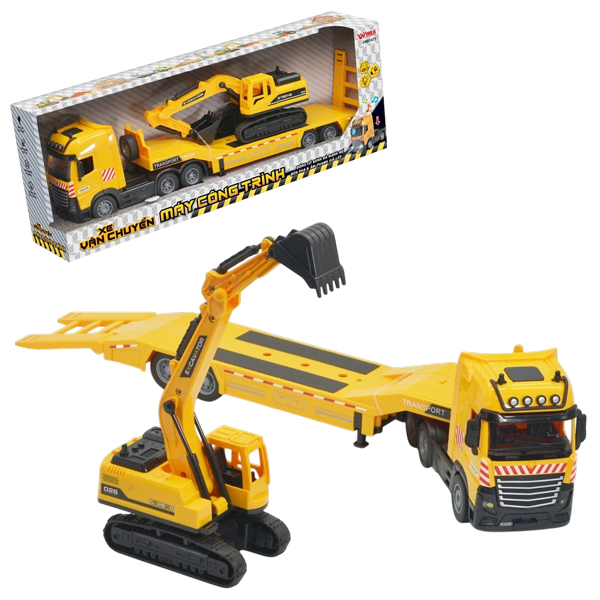 Đồ Chơi Mô Hình Xe Vận Chuyển Máy Công Trình - Winka DK81471