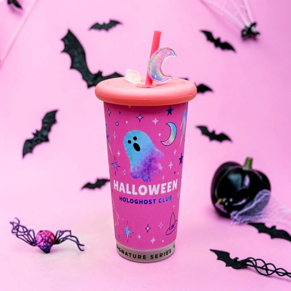 Ly Nước Nhựa Halloween 710 ml - Meilia Wholemart - Màu Hồng