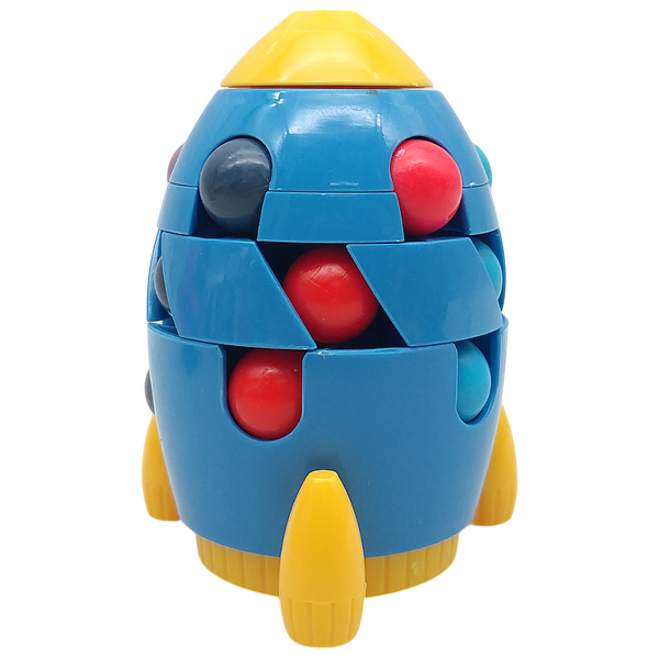Đồ Chơi Rubik Hạt Hình Rocket - Jia Teng 1689-4 - Rocket Xanh - Vàng
