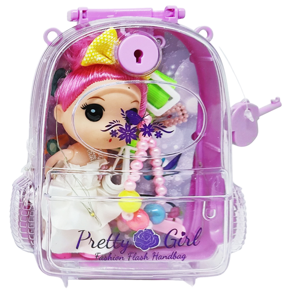 Bộ Đồ Chơi Mô Hình Búp Bê Phát Sáng Dạng Túi Xách - Hang Wing HC0902 - Màu Tím