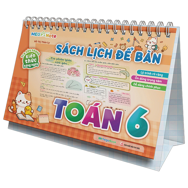 Sách Sách Lịch Để Bàn - Tra Cứu Nhanh Kiến Thức Hàng Ngày - Toán 6 - Lý Nhân