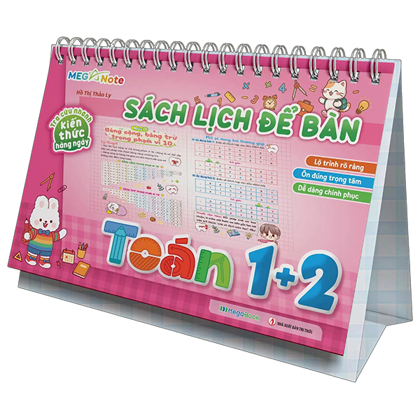 Sách Tra Cứu Nhanh Kiến Thức Hàng Ngày - Sách Lịch Để Bàn Toán 1+2 - Lý Nhân