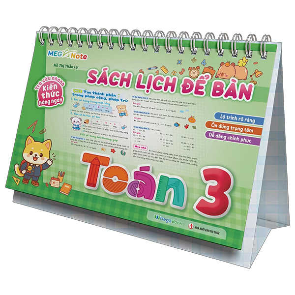 Sách Tra Cứu Nhanh Kiến Thức Hàng Ngày - Sách Lịch Để Bàn Toán 3 - Lý Nhân