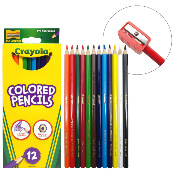 Hộp 12 Bút Chì - Colored Pencil - Phiên Bản Mới - Crayola 682121