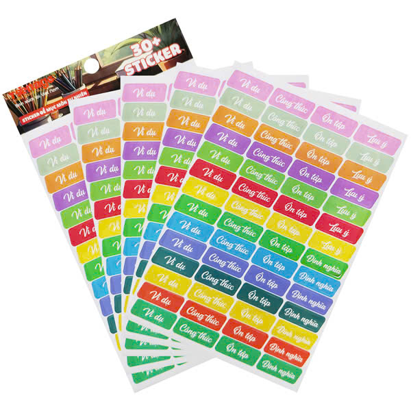 Sticker Đề Mục Môn Học - Teenage DM-01 - Môn Tự Nhiên (5 Tờ/Xấp)