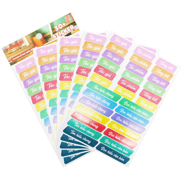 Sticker Đề Mục Môn Học - Teenage DM-02 - Môn Văn (5 Tờ/Xấp)